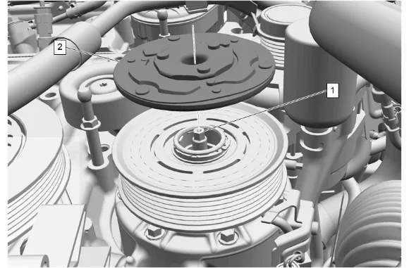 Air Conditioning Clutch Drive Plate Adjustment (LM2) — figure 3