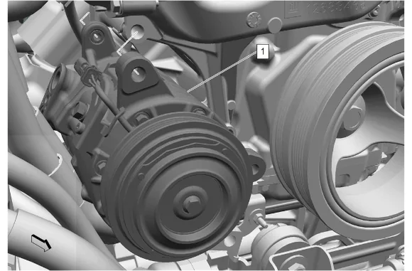 Air Conditioning Clutch Replacement (L84, L87) — figure 20
