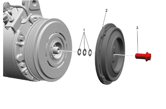 Air Conditioning Clutch Replacement (L84, L87) — figure 21