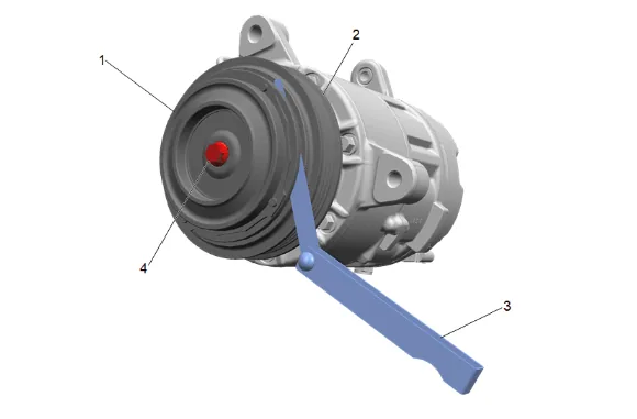 Air Conditioning Clutch Replacement (L84, L87) — figure 23