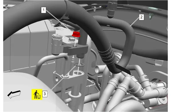 Air Conditioning Compressor and Condenser Hose Replacement (LM2, 4WD) — figure 1