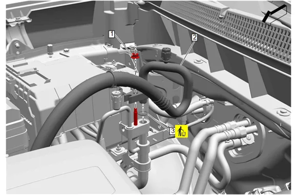 Air Conditioning Refrigerant Heat Exchanger Replacement (L84_L87 without C69) — figure 1