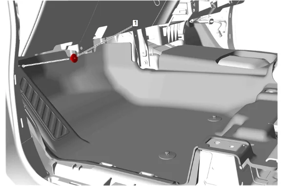 Floor Rear Air Outlet Duct Replacement - Left Side (9C1, BG9, with Front Floor Console) — figure 4