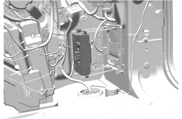 Heater and Air Conditioning Auxiliary Control Replacement (with 9C1) — figure 16