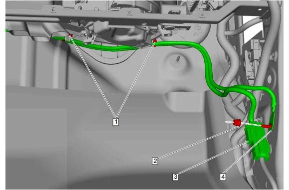 Heater and Air Conditioning Evaporator and Blower Module Removal and Installation — figure 4