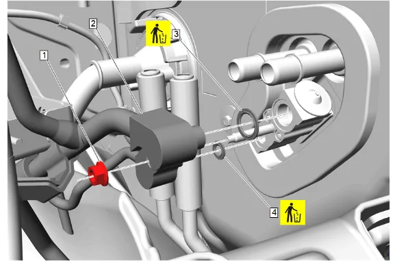 Heater and Air Conditioning Evaporator and Blower Module Removal and Installation — figure 26
