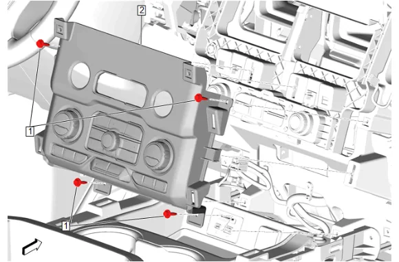Heater and Air Conditioning User Interface Control Replacement (with DCH) — figure 9