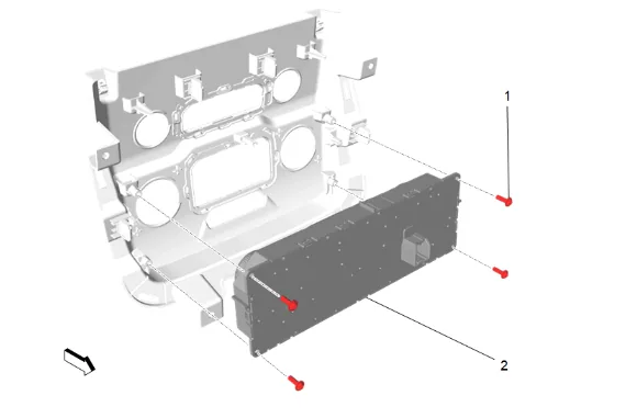 Heater and Air Conditioning User Interface Control Replacement (without DCH, D07) — figure 16