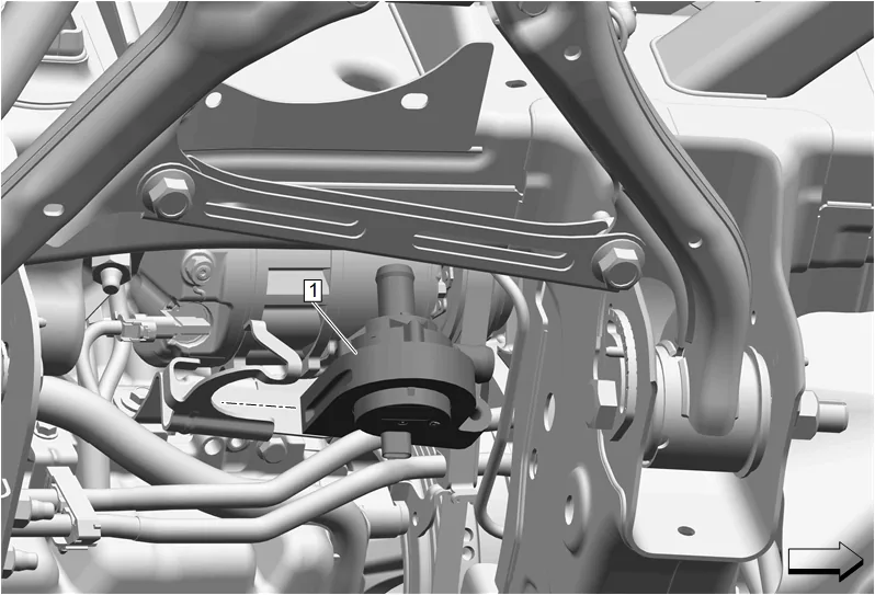 Heater Coolant Pump Replacement (L84, L87) — figure 6