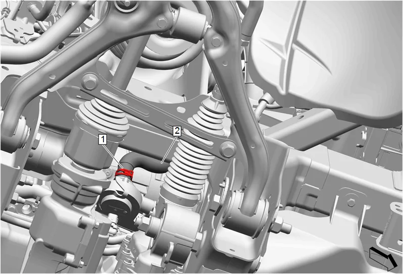 Heater Outlet Hose Replacement (L84, L87) — figure 1