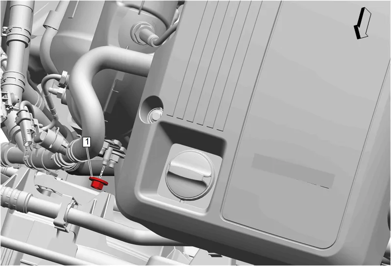 Heater Outlet Hose Replacement (LM2) — figure 1