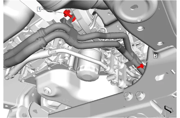Heater Outlet Hose Replacement (LM2) — figure 4