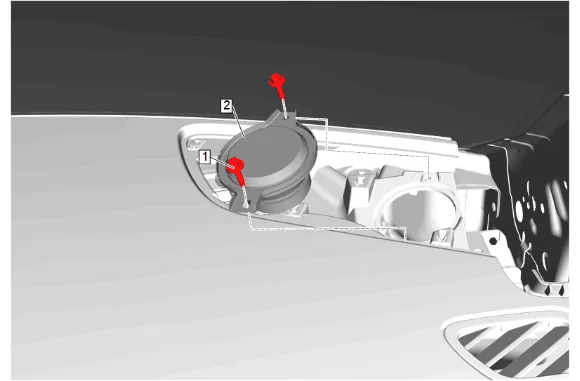 Instrument Panel Outer Air Outlet Duct Replacement - Left Side (with UV6) — figure 17