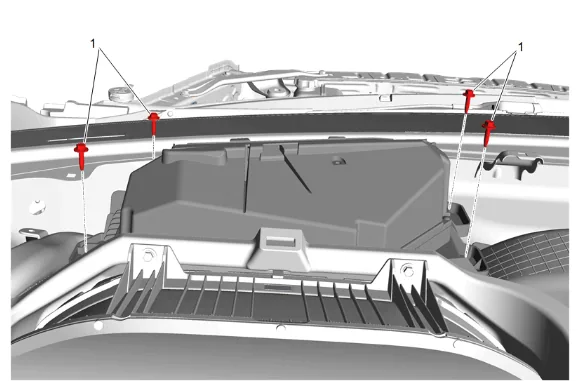 Instrument Panel Outer Air Outlet Duct Replacement - Left Side (with UV6) — figure 29