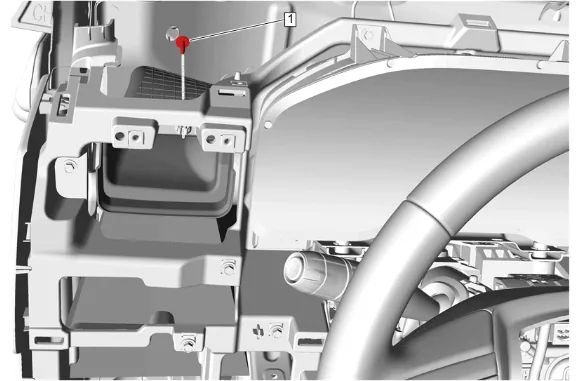 Instrument Panel Outer Air Outlet Duct Replacement - Left Side (with UV6) — figure 34