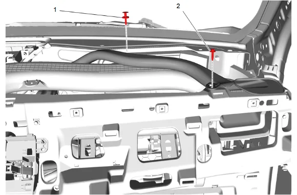 Side Window Defogger Outlet Duct Replacement - Left Side (with UV6) — figure 23