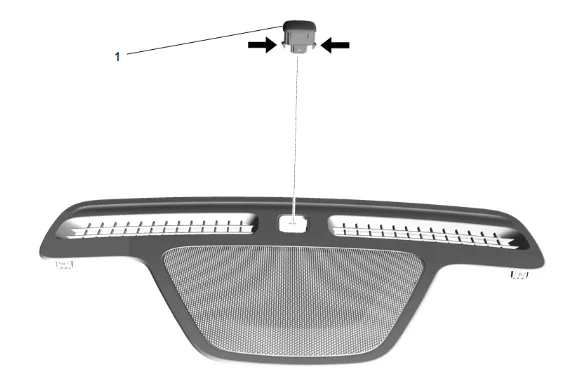 Sun Load and Ambient Light and Security Indicator Sensor Replacement — figure 2