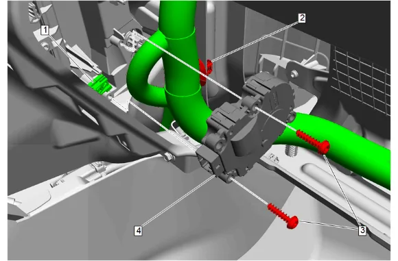Temperature Valve Actuator Replacement - Right Side — figure 12