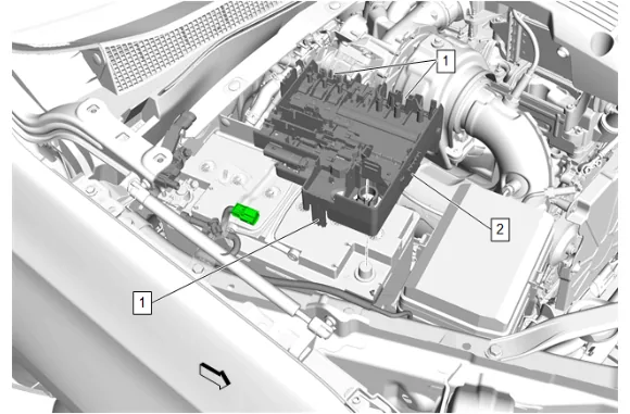 Battery Distribution Engine Compartment Fuse Block Replacement (LM2) — figure 4