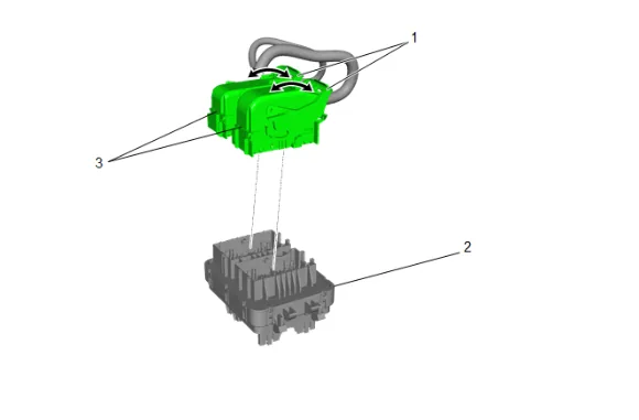 Body Wiring Harness Junction Block Replacement — figure 3