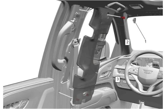 Sunroof Control Module Replacement (Long Wheel Base) — figure 2