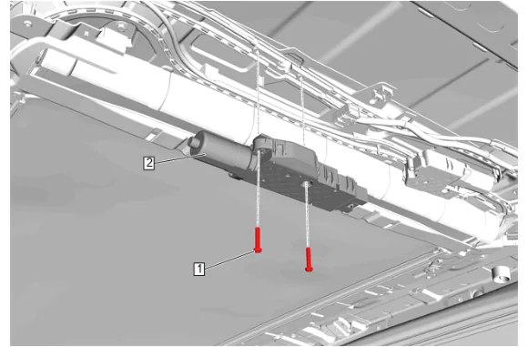Sunroof Control Module Replacement (Short Wheel Base) — figure 17