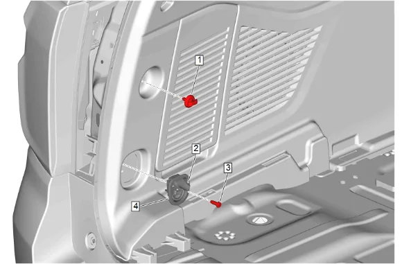 Sunroof Housing Rear Drain Hose Replacement - Left Side (Short Wheel Base) — figure 13