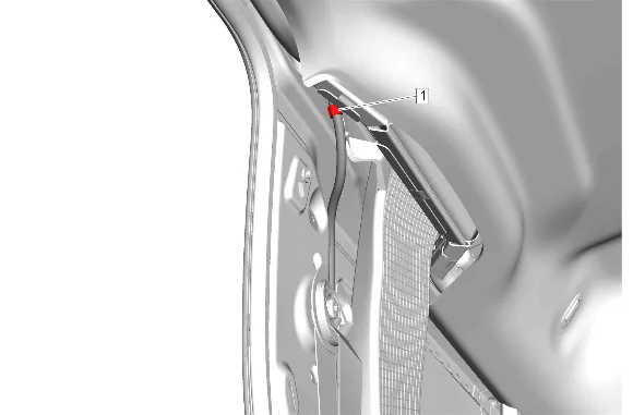 Sunroof Housing Rear Drain Hose Replacement - Right Side (Short Wheel Base) — figure 24