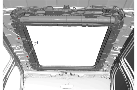 Sunroof Housing Replacement (Long Wheel Base) — figure 24