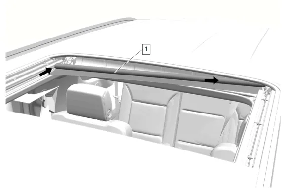 Sunroof Housing Replacement (Long Wheel Base) — figure 40