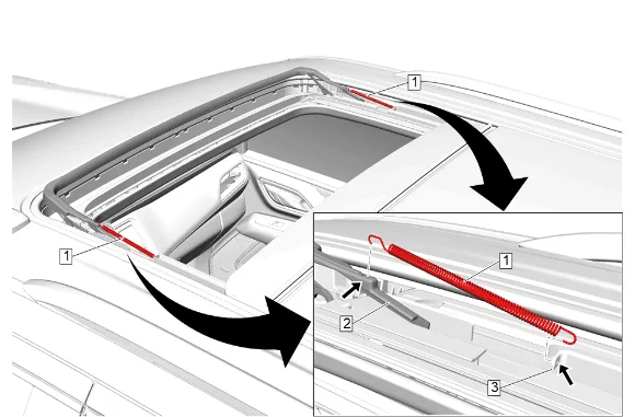 Sunroof Housing Replacement (Short Wheel Base) — figure 40