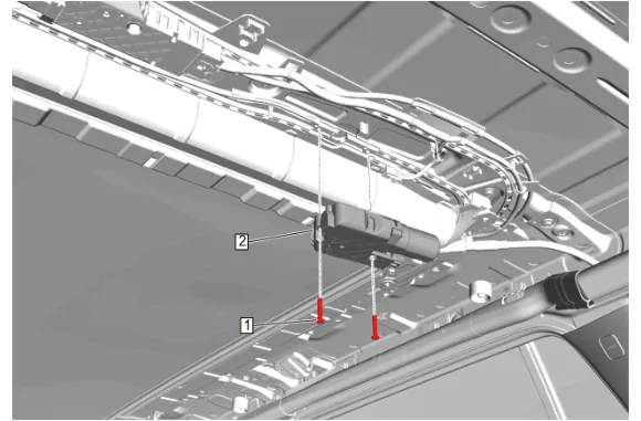 Sunroof Housing Replacement (Short Wheel Base) — figure 50