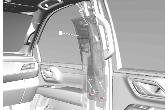 Sunroof Sunshade Motor Replacement (Long Wheel Base) — figure 3