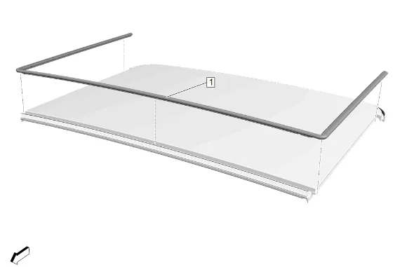 Sunroof Window Rear Seal Replacement — figure 2