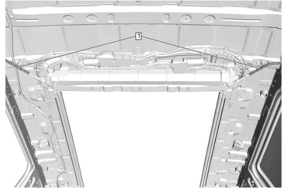 Sunroof Window Seal Replacement (Short Wheel Base) — figure 36
