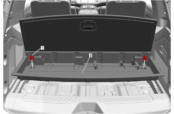 3rd Row Seat Belt Buckle Replacement (40 Percent and Center Buckle) — figure 1