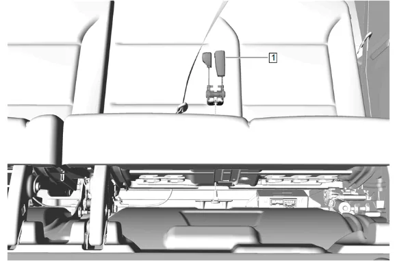 3rd Row Seat Belt Buckle Replacement (60 Percent and Mini Buckle) — figure 4