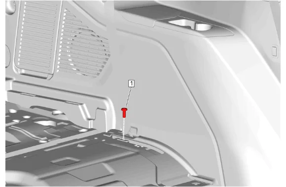 3rd Row Seat Belt Retractor Replacement - Right Side — figure 16