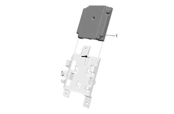 Active Safety Control Module Bracket Replacement — figure 17