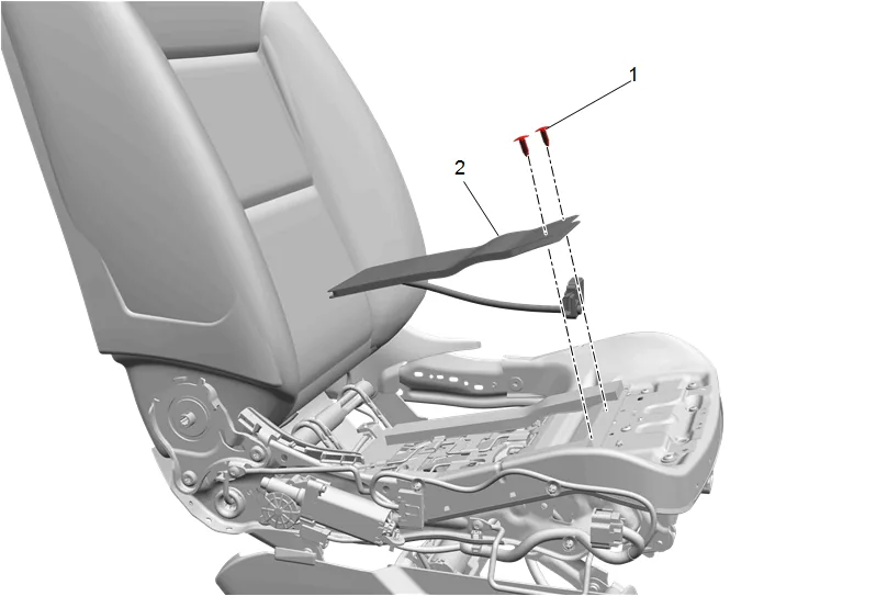 Airbag Front Passenger Presence Module Replacement — figure 2