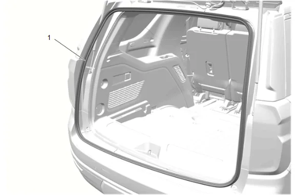 Airbag Side Impact Rear Sensor Replacement (with 9C1) — figure 3