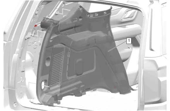Airbag Side Impact Rear Sensor Replacement (with 9C1) — figure 14