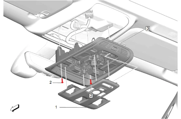 Front and Rear and 3rd Row Roof Rail Airbag Replacement - Left Side — figure 5