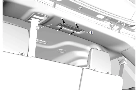 Front and Rear and 3rd Row Roof Rail Airbag Replacement - Left Side — figure 25