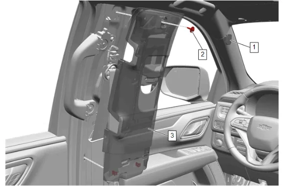 Front Seat Belt Retractor Replacement — figure 8