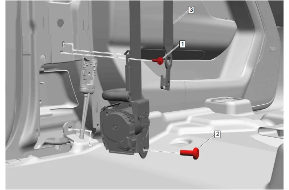 Front Seat Belt Retractor Replacement — figure 10