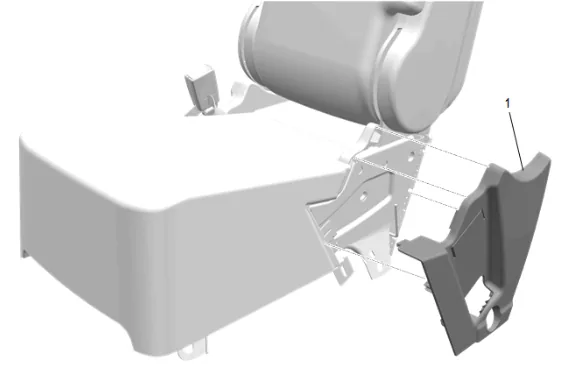Front Seat Center Belt Retractor Replacement — figure 4