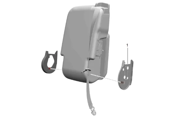 Front Seat Center Belt Retractor Replacement — figure 6