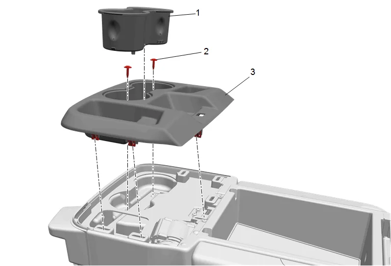 Front Seat Center Belt Retractor Replacement — figure 7