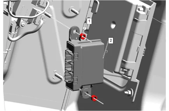 Parking Assist Control Module Replacement (without 9C1) — figure 16
